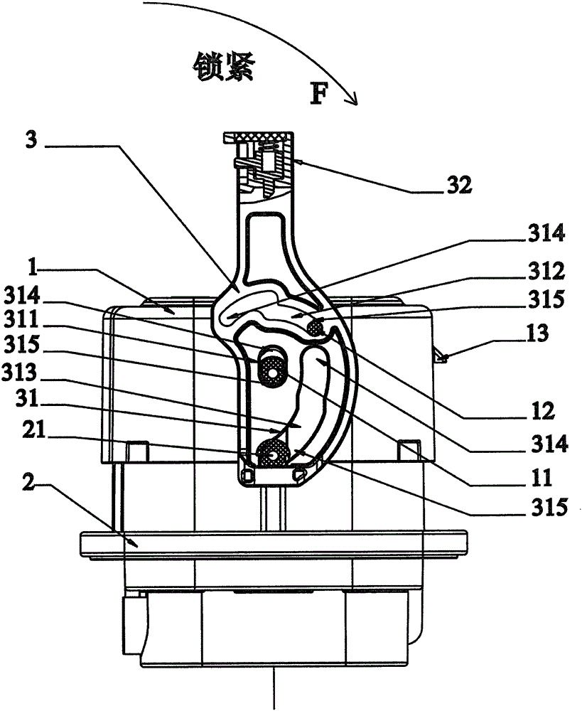 Step-by-step locking device for plug of novel electric car connector