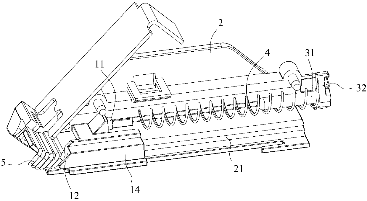 Nail supply mechanism for nail bin of skin stitching instrument
