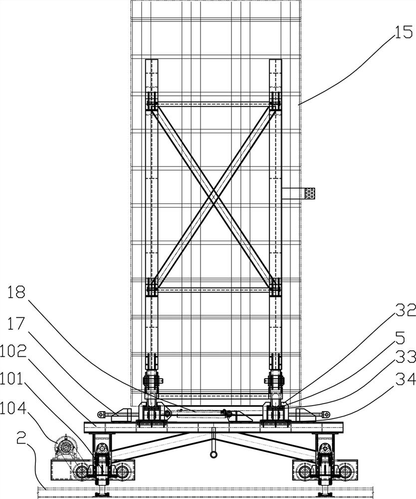 Heavy structure loading and unloading automatic control device