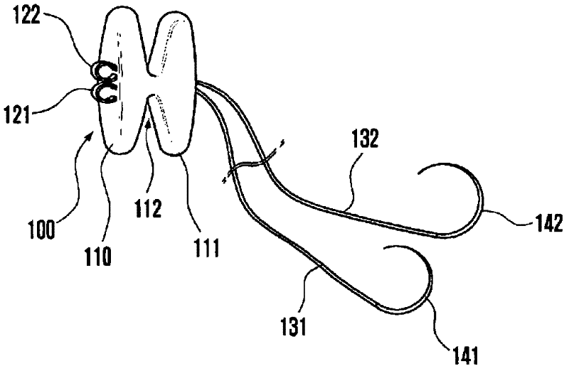 Interspinous support and method for fixing same