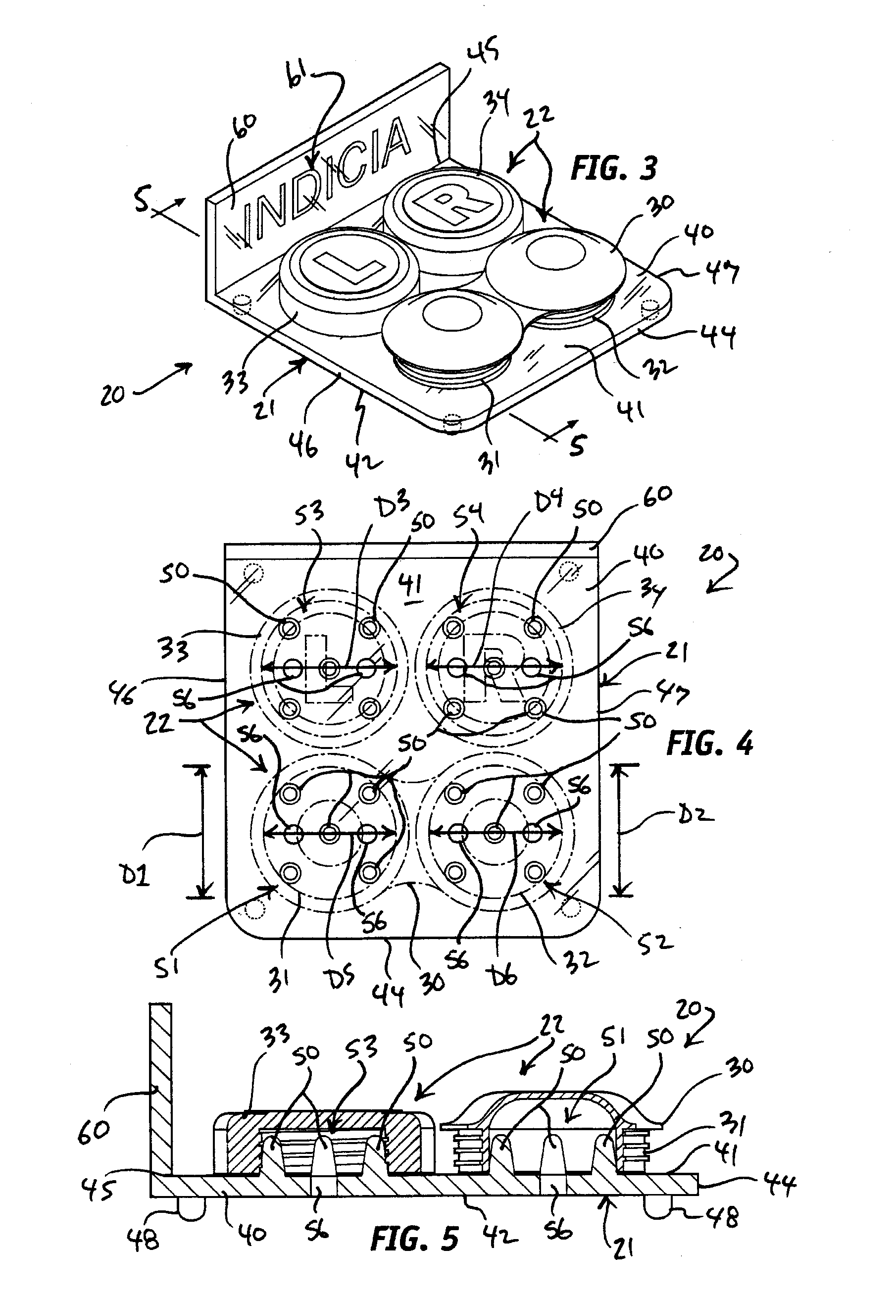 Contact lens case drying and storage rack assembly