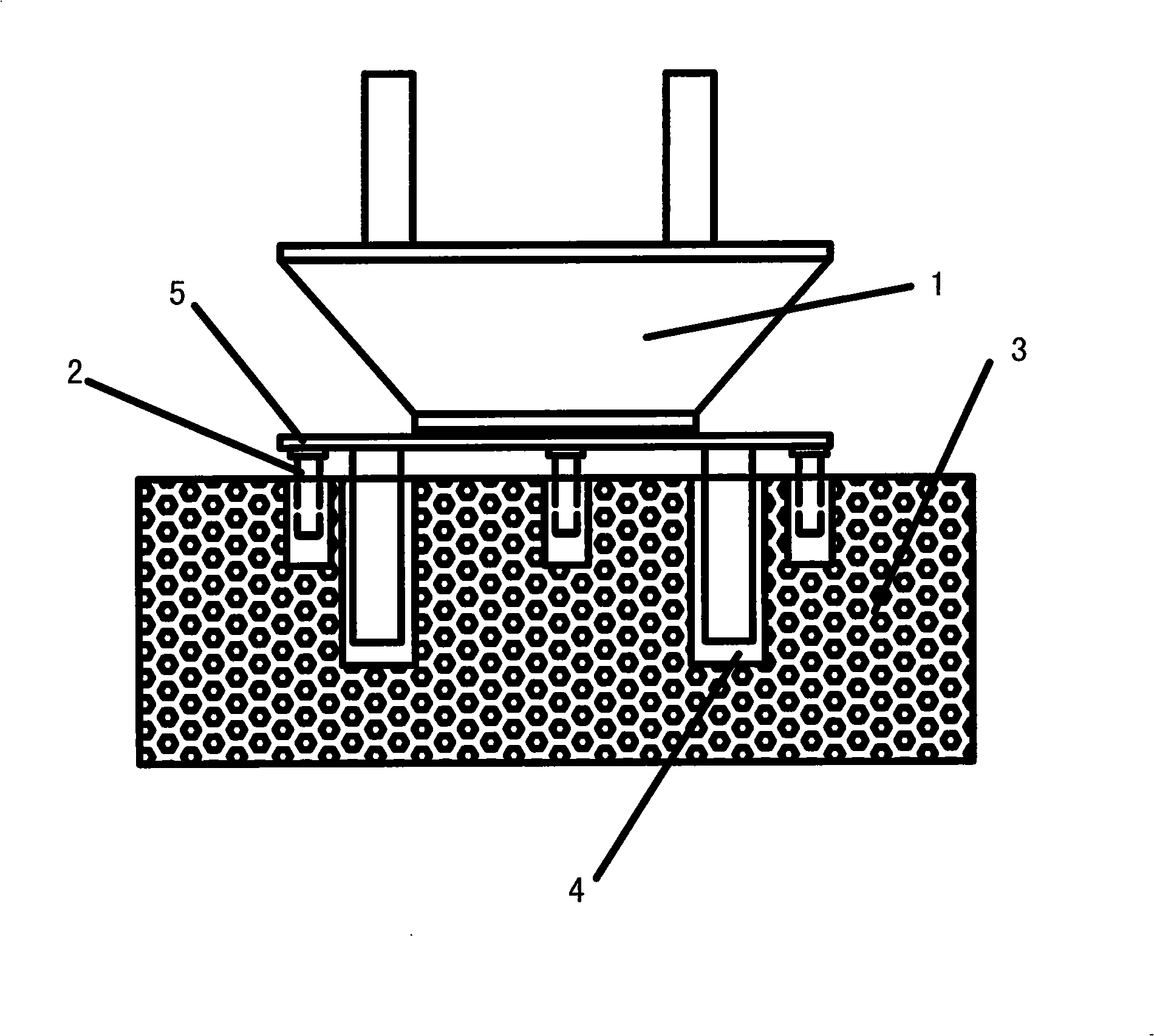 One-time leveling method for installation of large bridge support