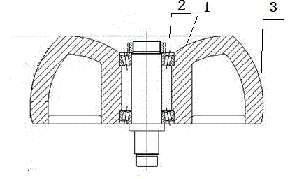 Spinning wheel used for machining wind tunnel flange