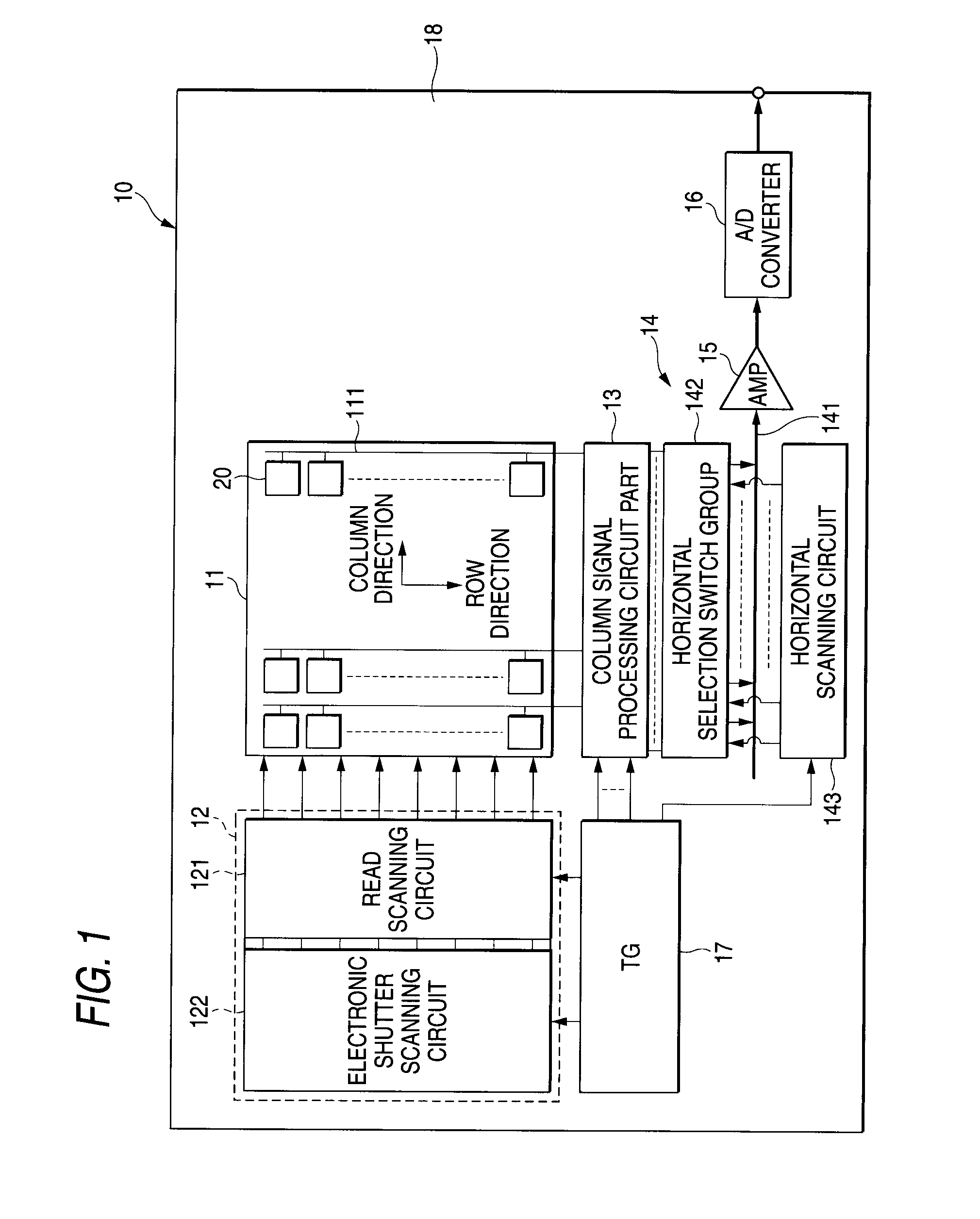 Solid state imaging device, method of driving solid state imaging device and image pickup apparatus