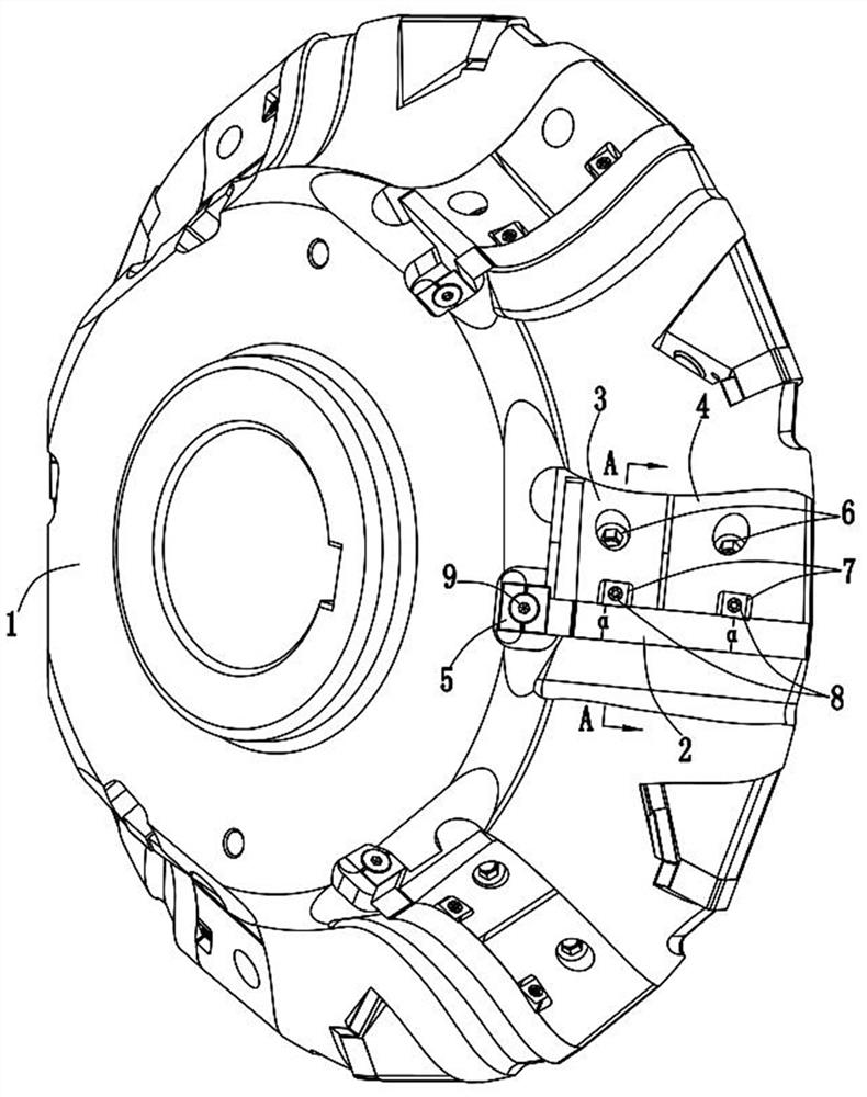 Rotor milling cutter and blade fixing structure