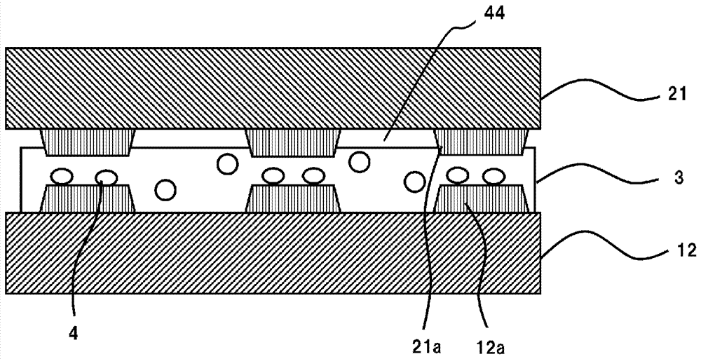 Method for producing connected body, method for connecting electronic component, and connected body