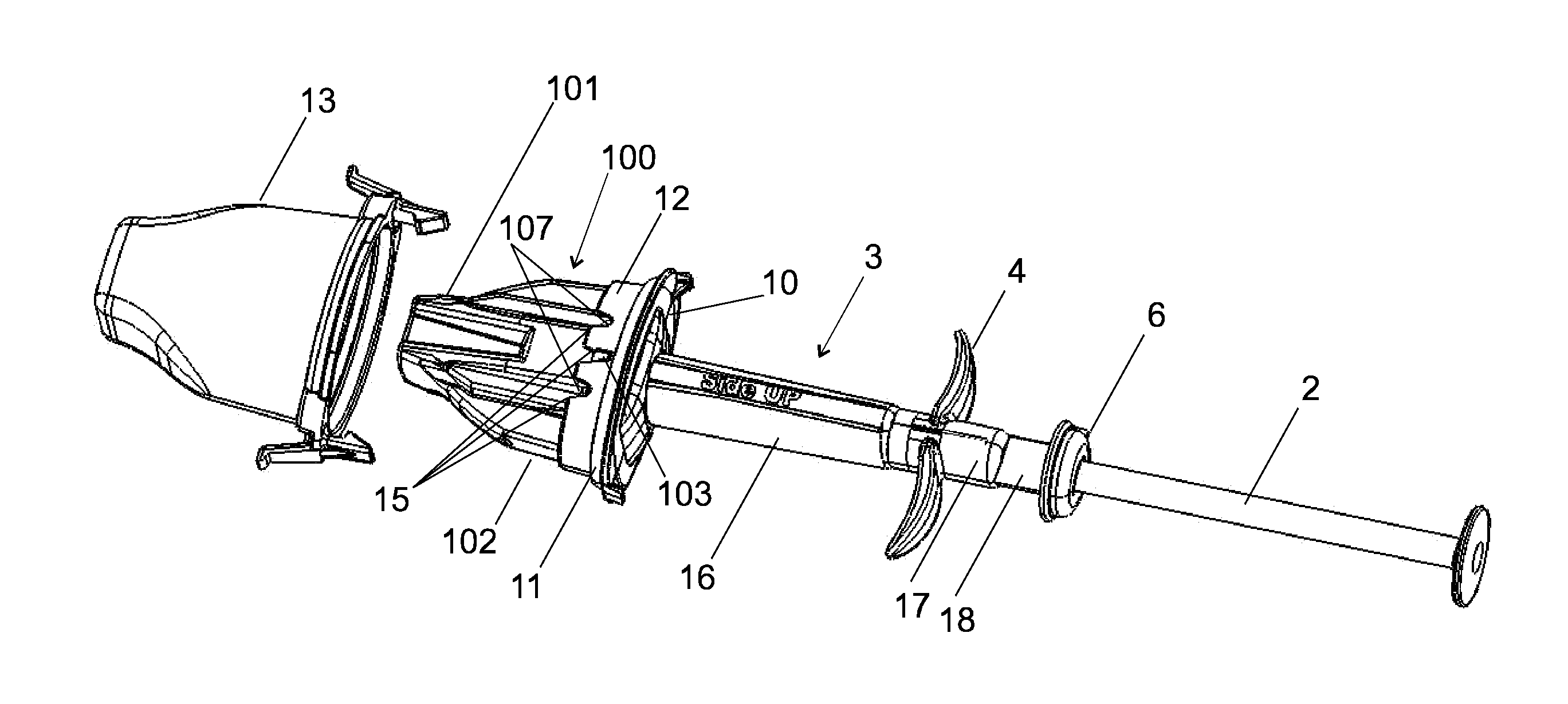 Device for holding folding and injecting an intraocular lens