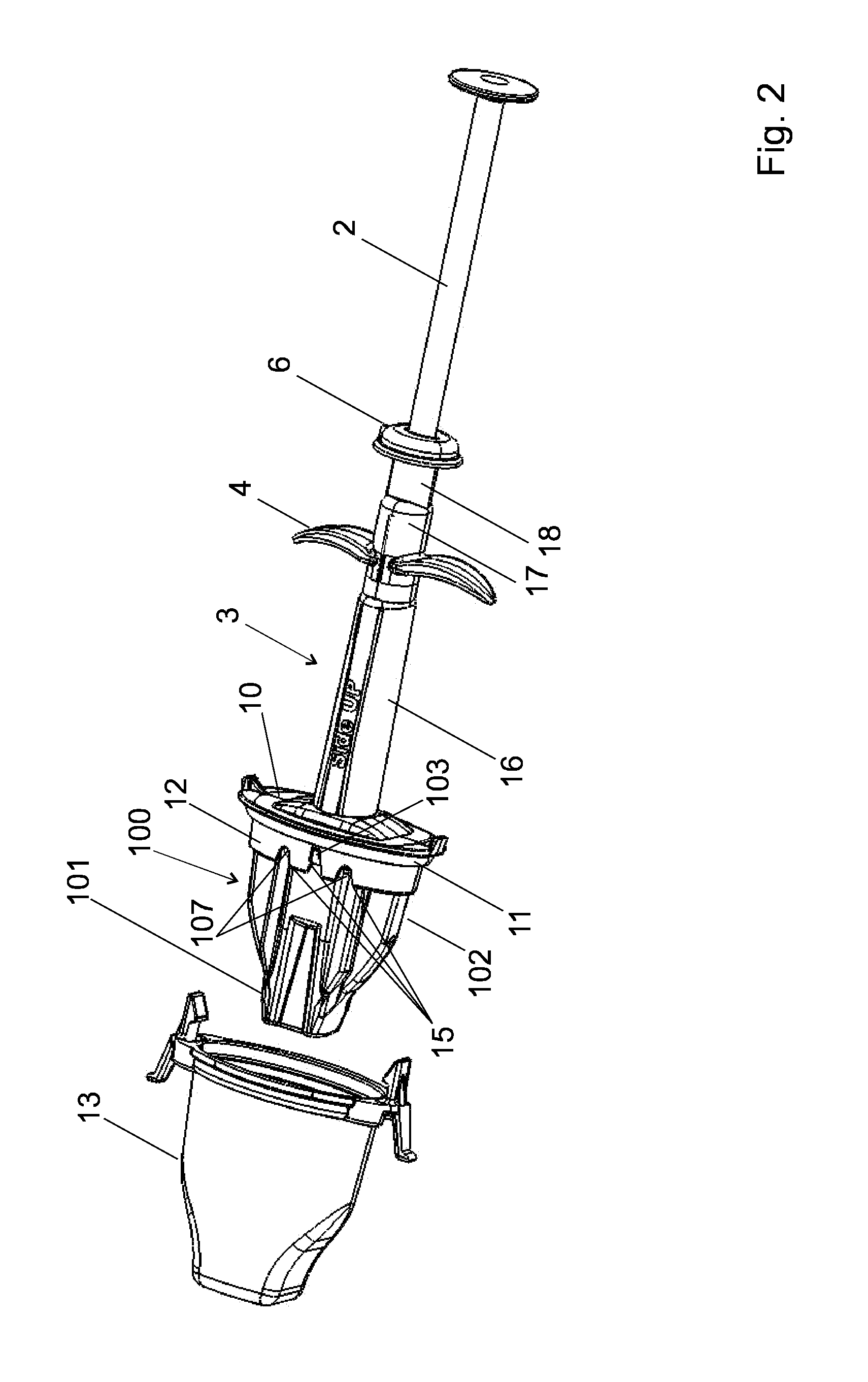 Device for holding folding and injecting an intraocular lens
