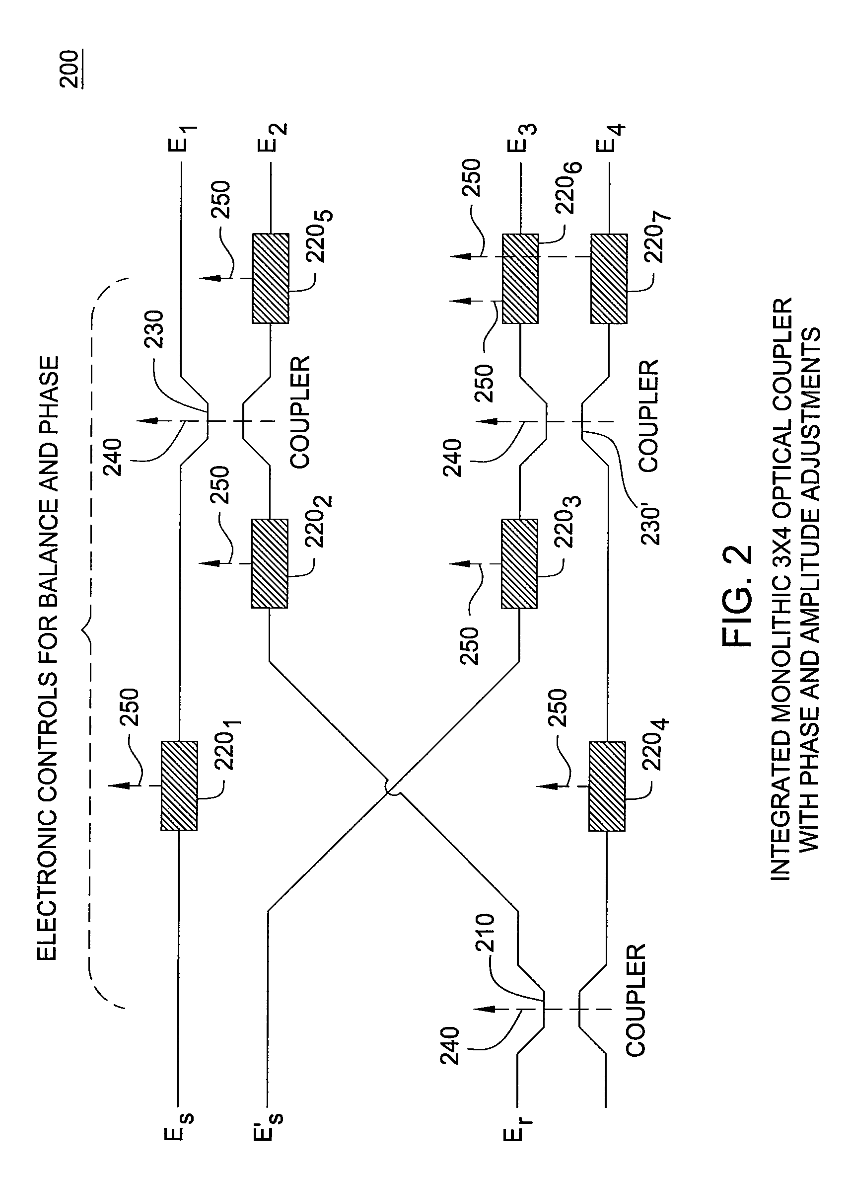 Balanced optical signal processor