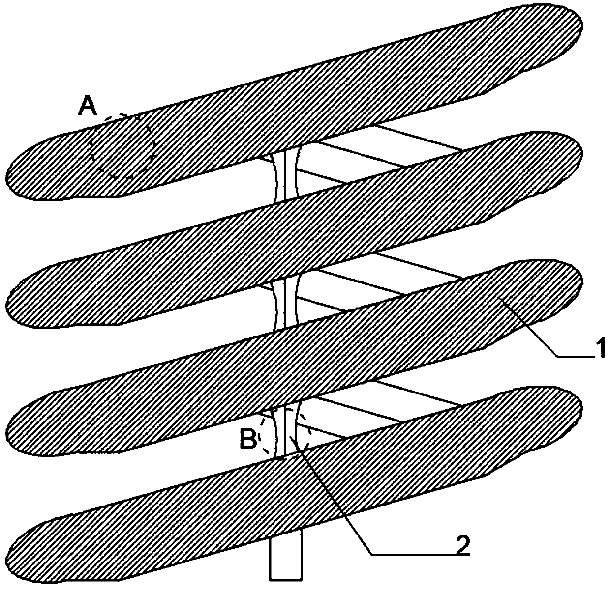 Spiral chute structure capable of using in combination and butt-joint