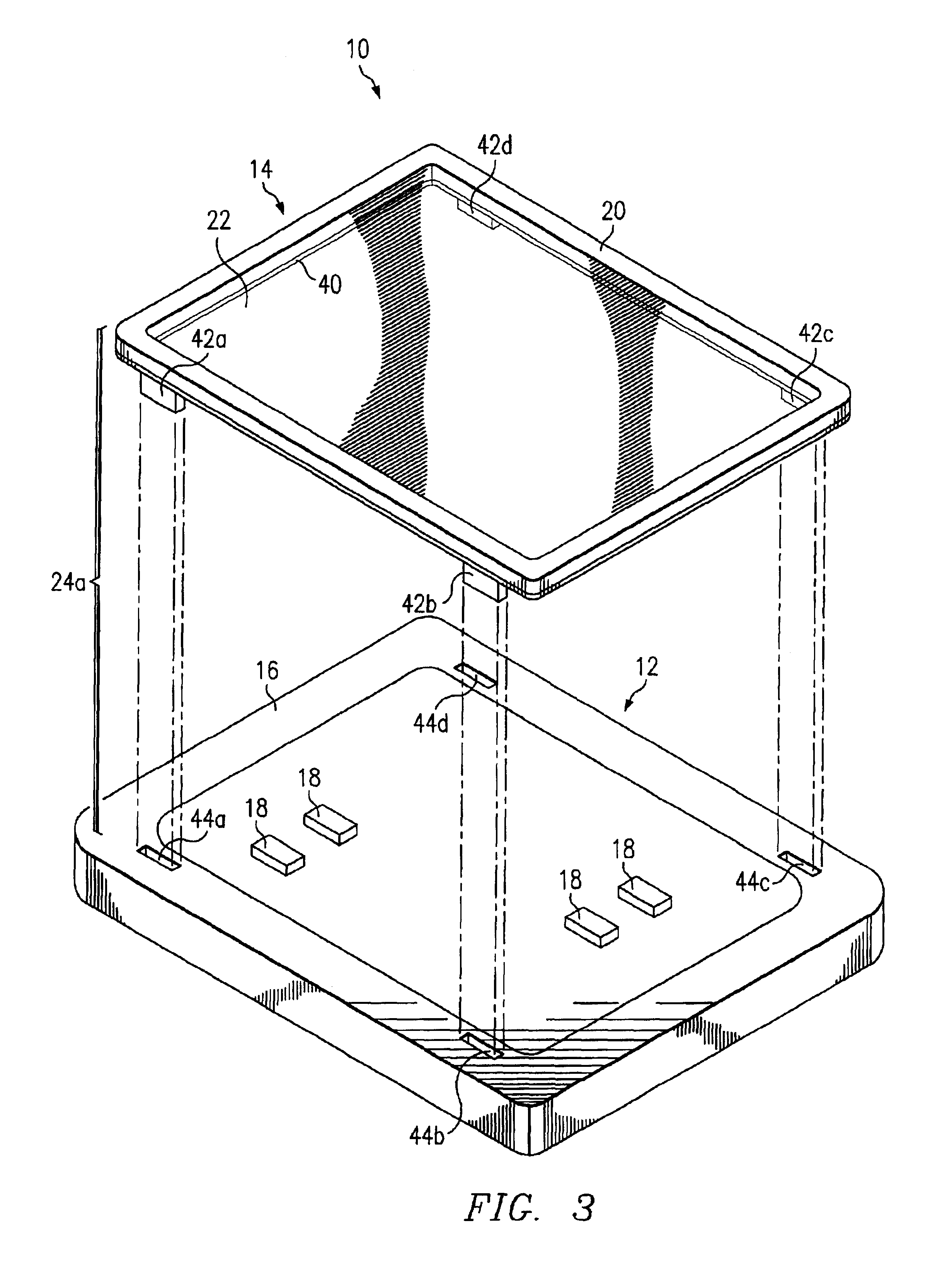 Method and apparatus for coupling a pellicle to a photomask using a non-distorting mechanism