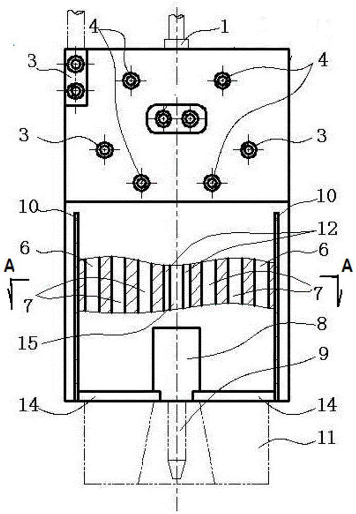 Narrow gap/ultra-narrow gap gas shielded welding automatic welding torch and manufacturing method thereof