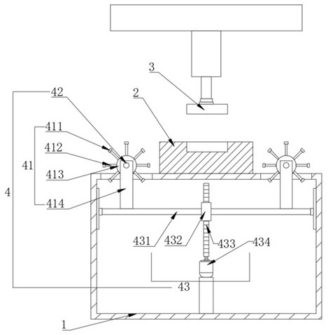 Stamping device for plate processing