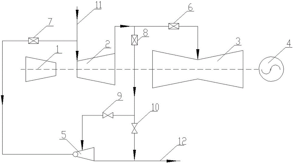 Medium and low pressure industrial steam supply method and system for regulating medium and low pressure connecting butterfly valve combined with hot press