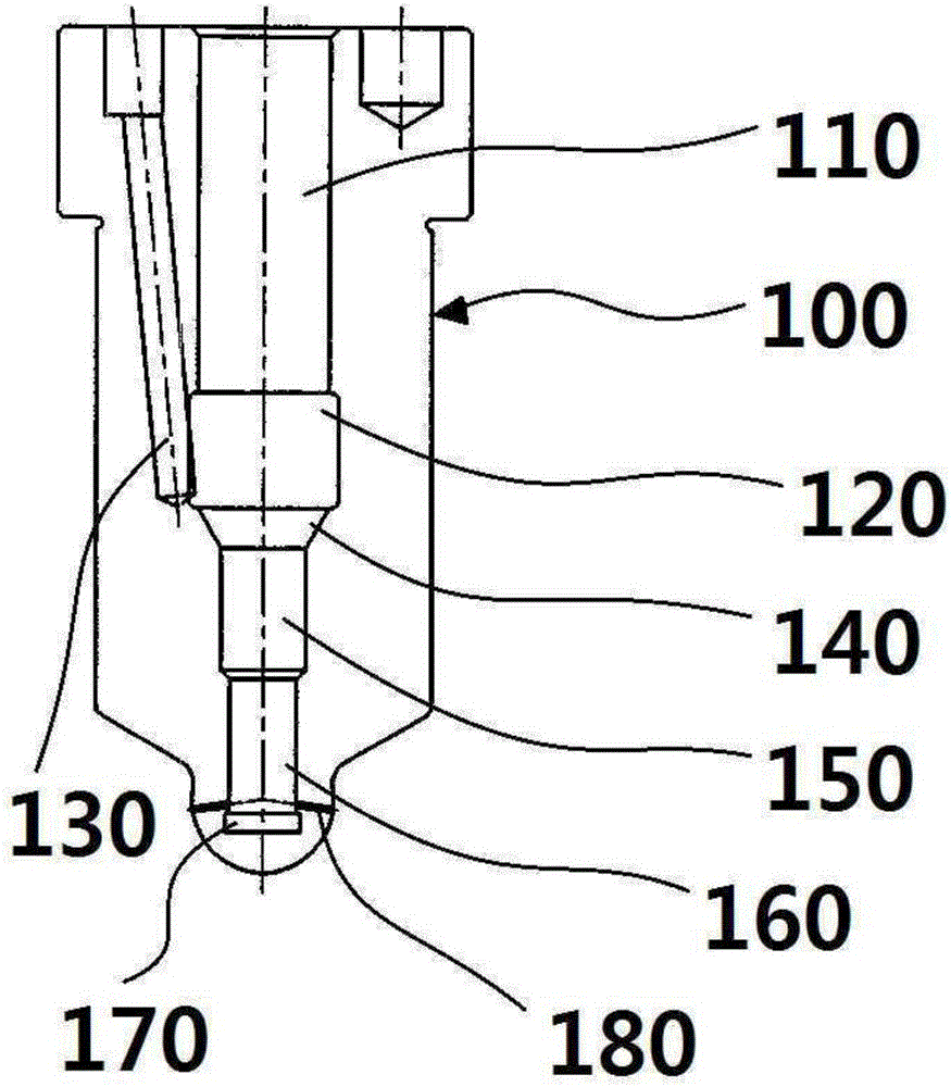 Injection valve for 4 stroke engine