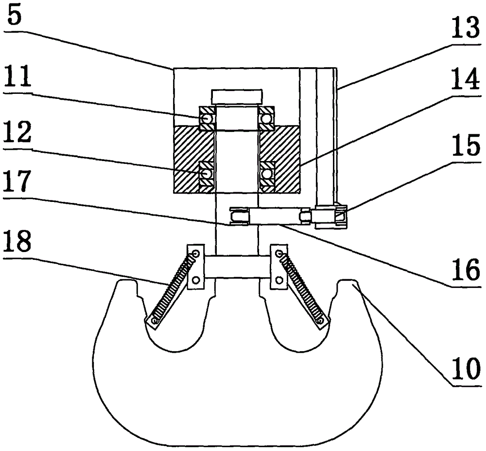 Hydraulically-driven shackle hook
