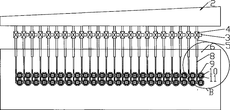 Dilution water ring addition device of head box