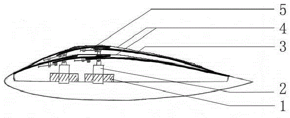 Self-adaptive wing with variable wing surface curvature and control manner of aircraft thereof