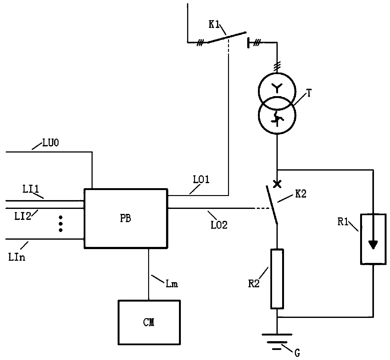 Zero-sequence disturbance line selection protection system for neutral point ungrounded transformer substation and application of zero-sequence disturbance line selection protection system