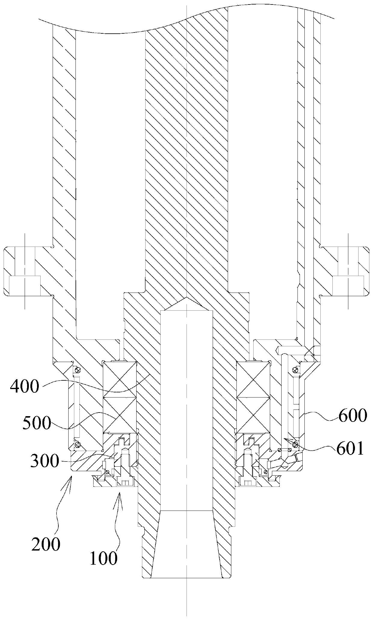 Bearing sealing structure and electric spindle with same