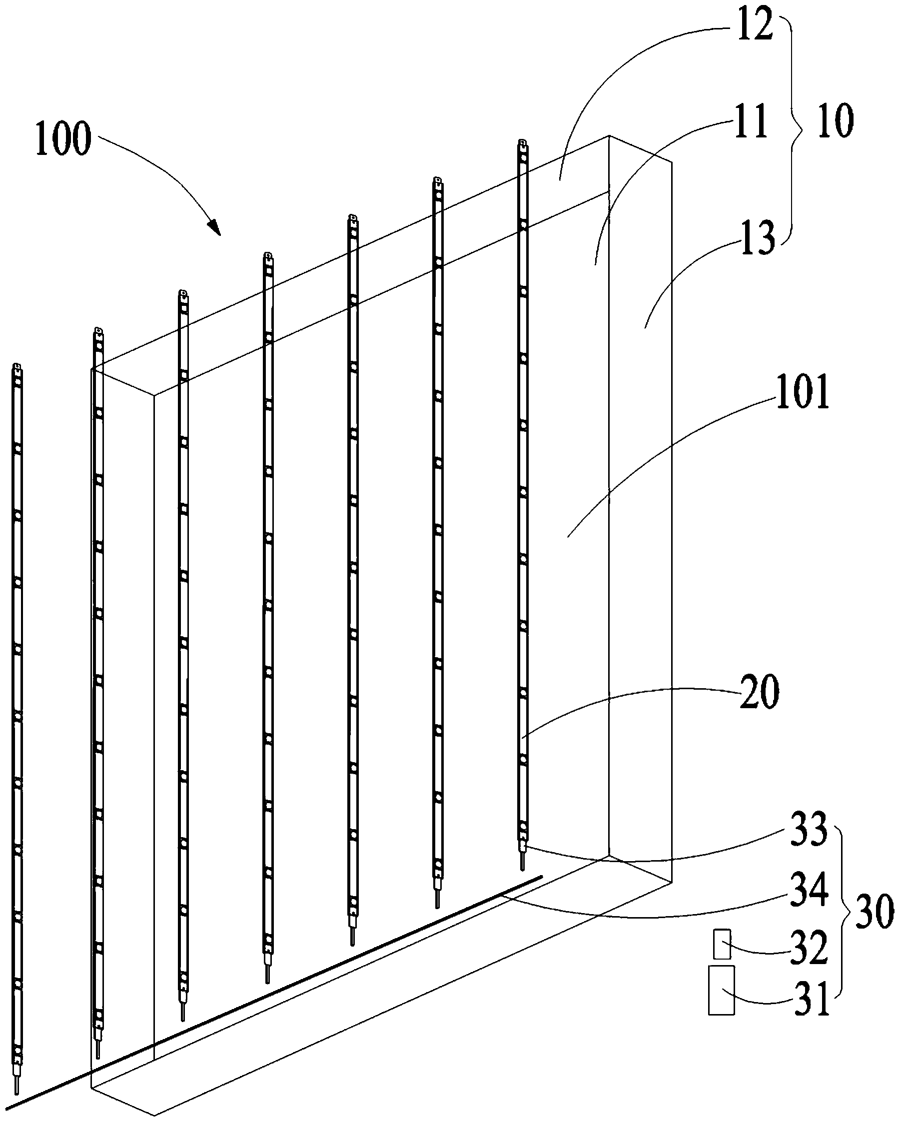 Advertising lamp box disassembly and assembly method