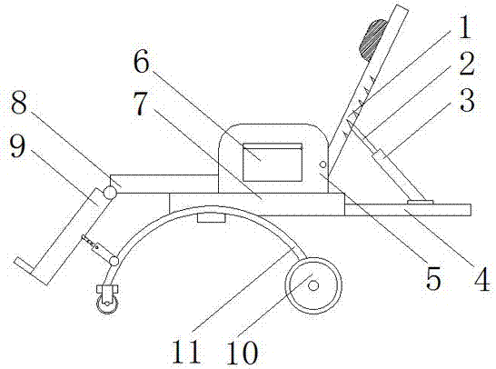 Flat-lying electric wheelchair with adjustment function