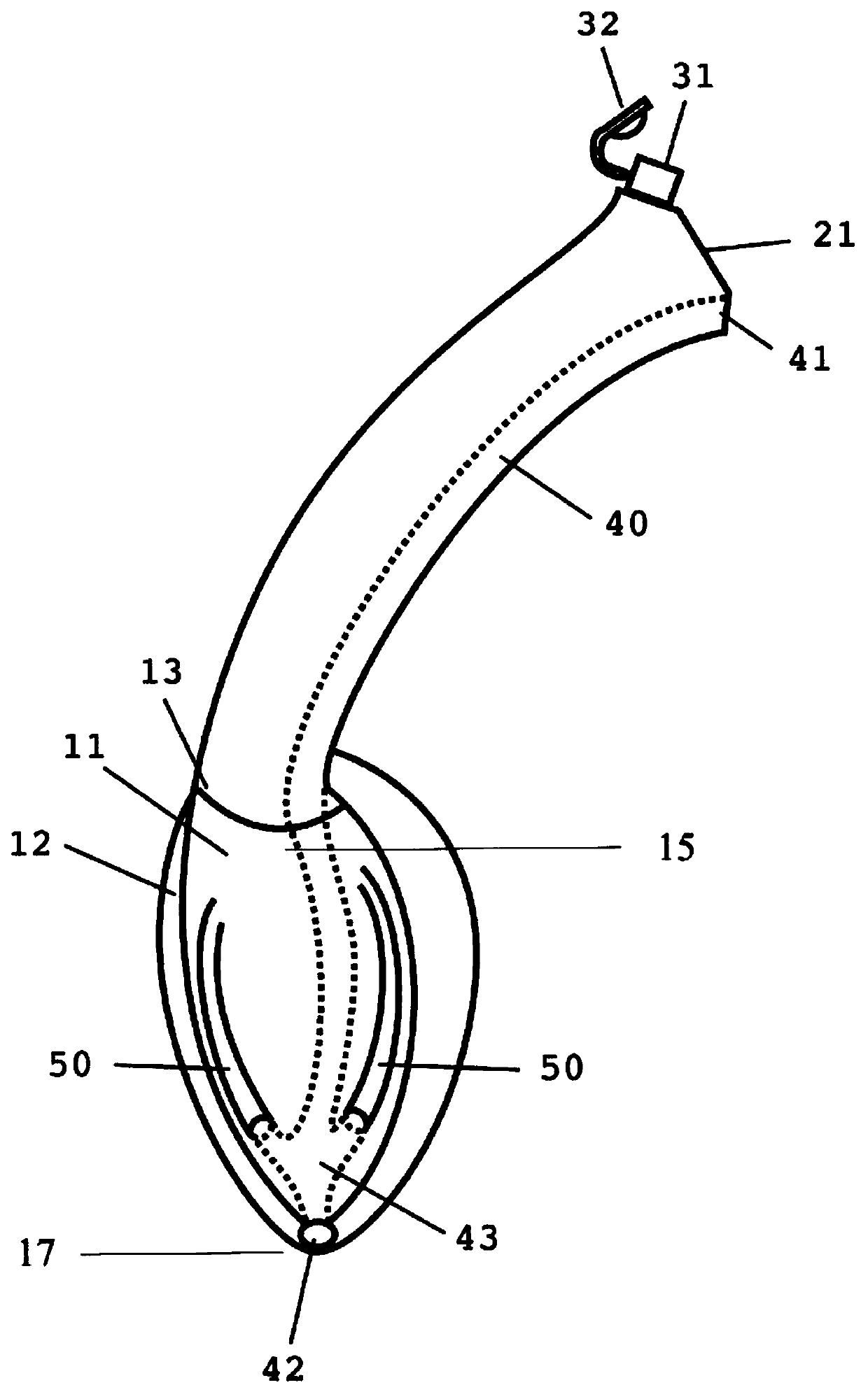 Airway device, and laryngeal-branch combined lung separation system based on airway device