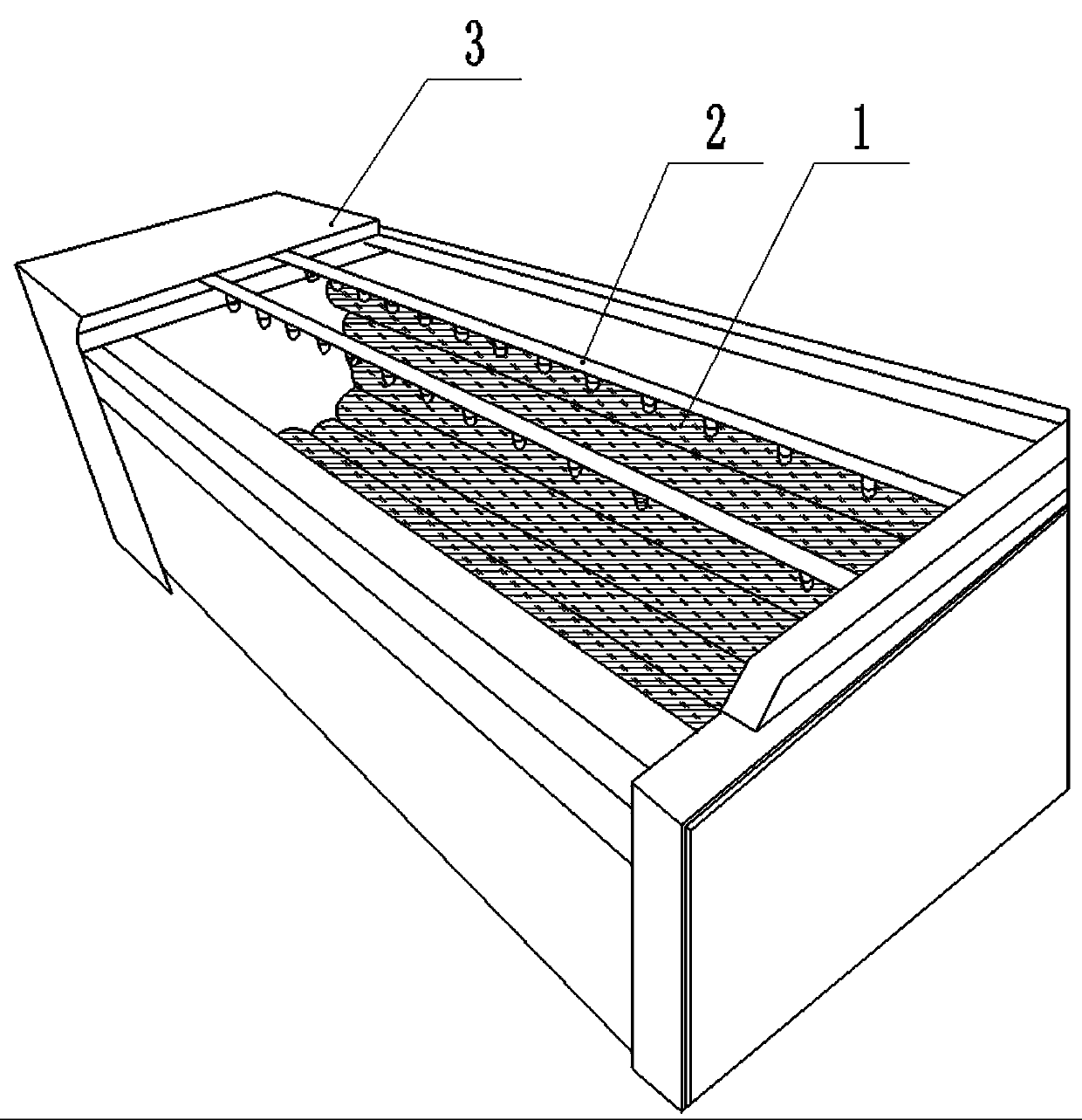 Automatic skin-brushing and cleaning machine for purple sweet potatoes