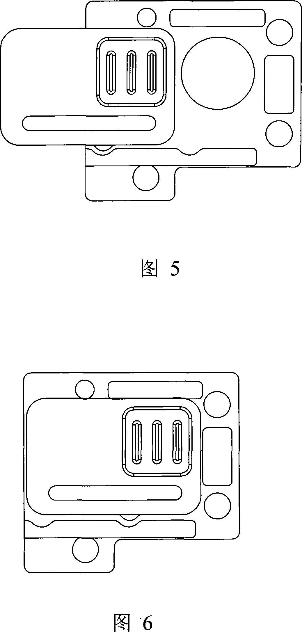 A mobile phone battery cover component and mobile phone using this component