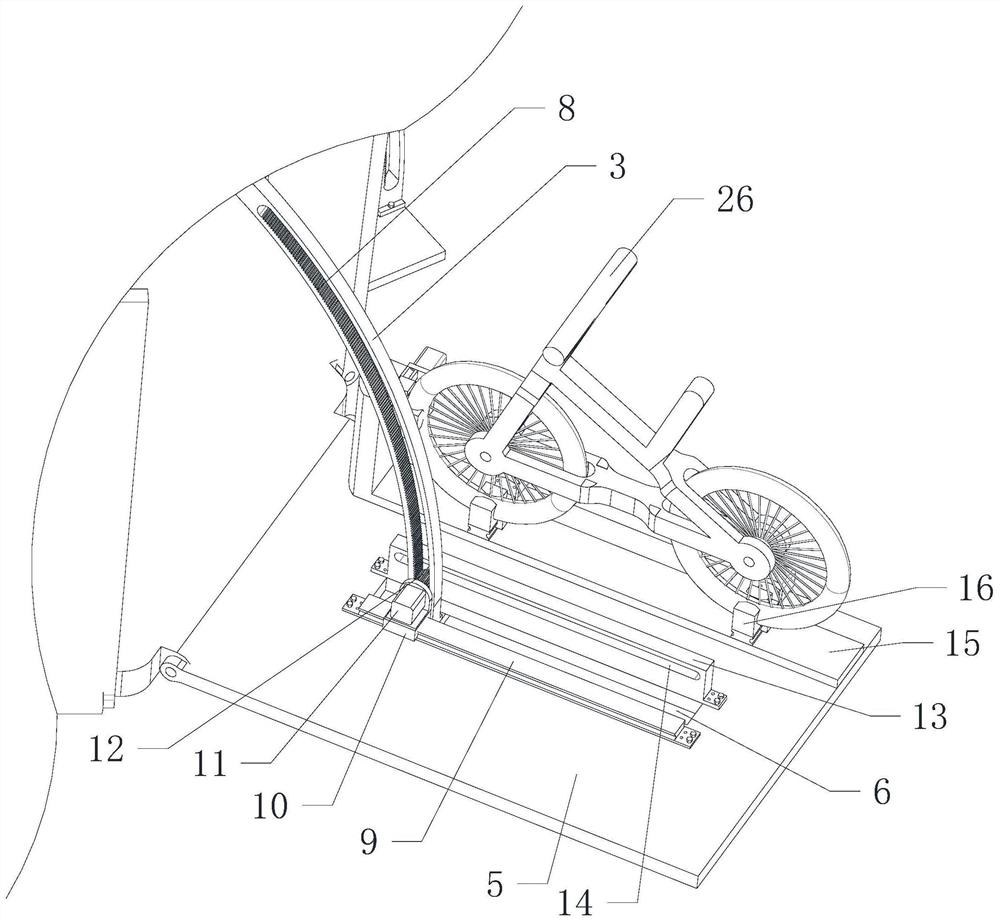 Shared bicycle parking device