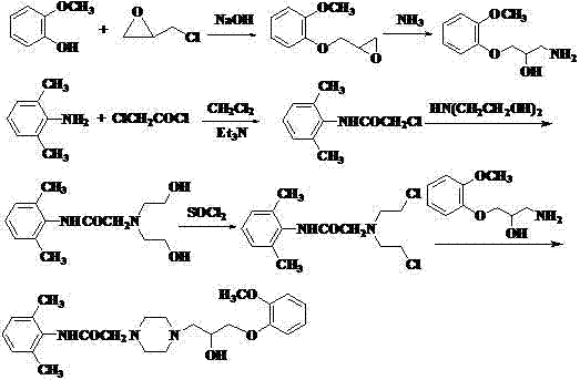 Improved method for synthesizing ranolazine