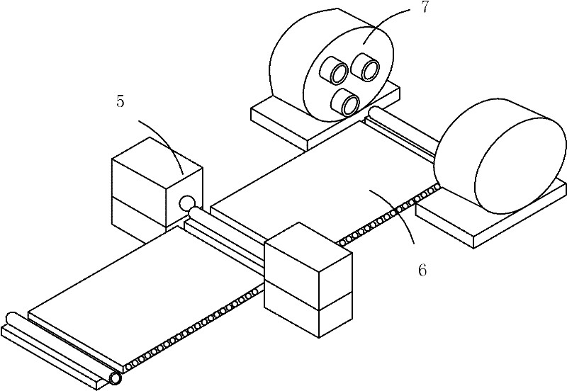 Semitrailer integral axle tube extrusion moulding equipment and method