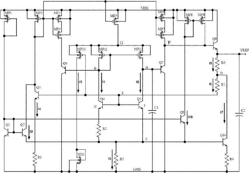 Voltage reference source capable of compensation in full temperature range