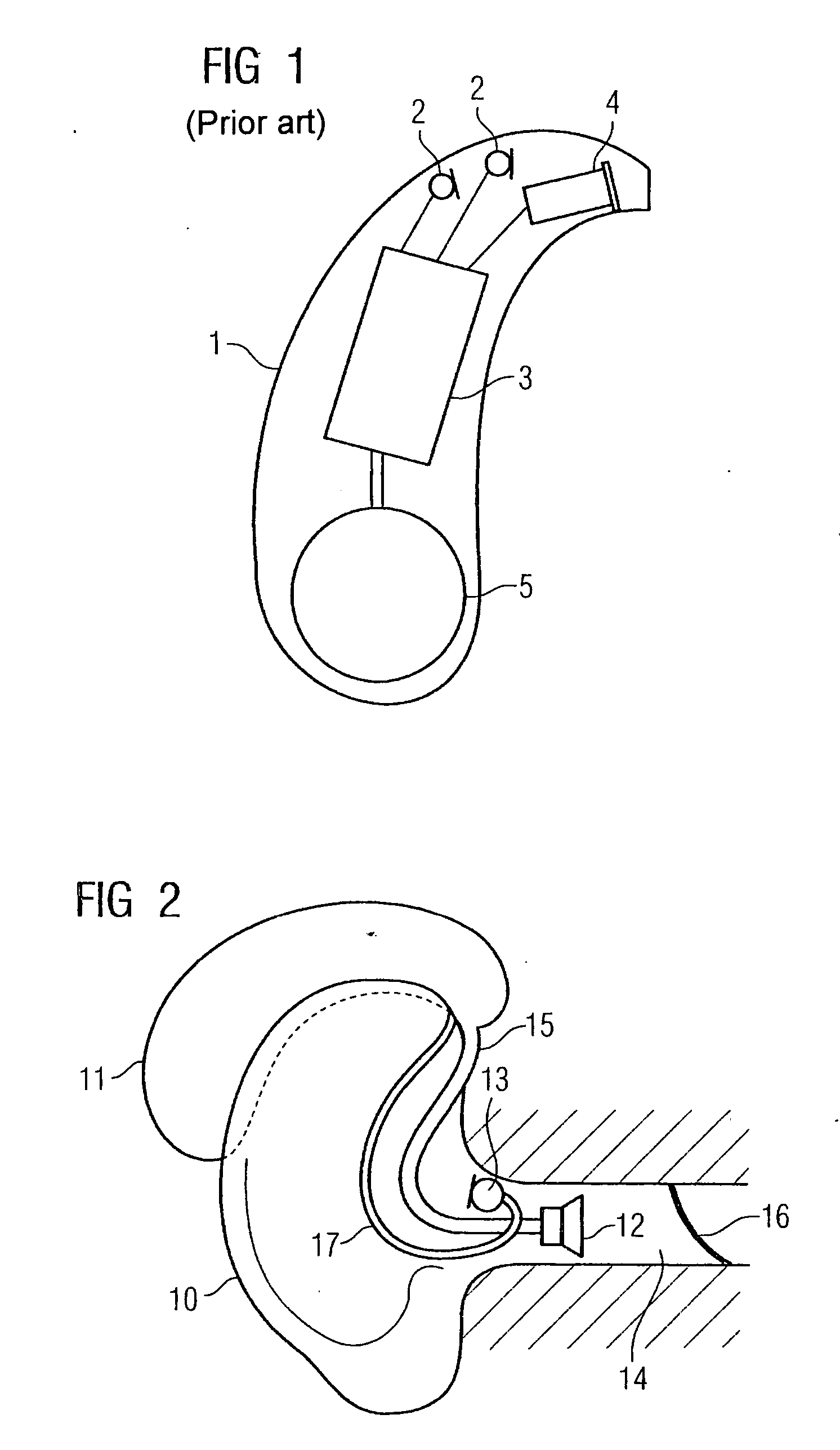 Behind-the-ear hearing device having an external, optical microphone