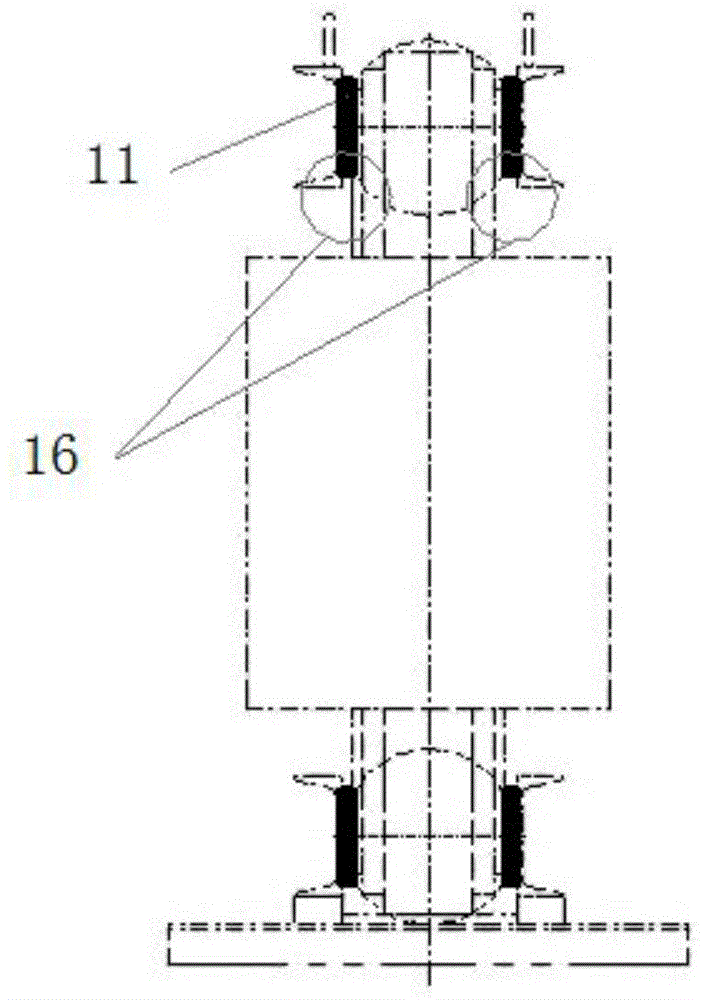Clamp insulating structure of dry-type transformer
