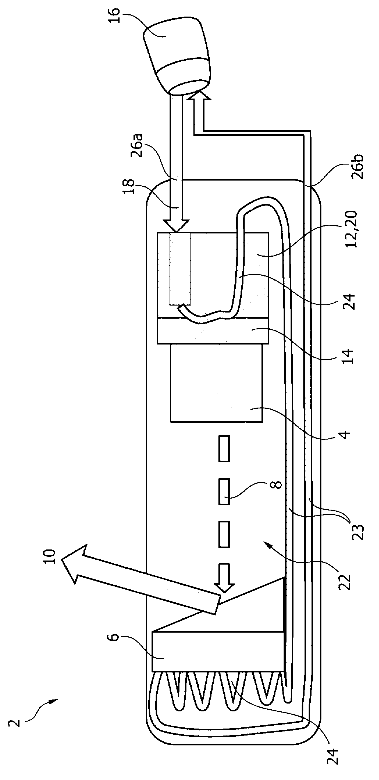 X-ray generating device employing a mechanical energy source and method
