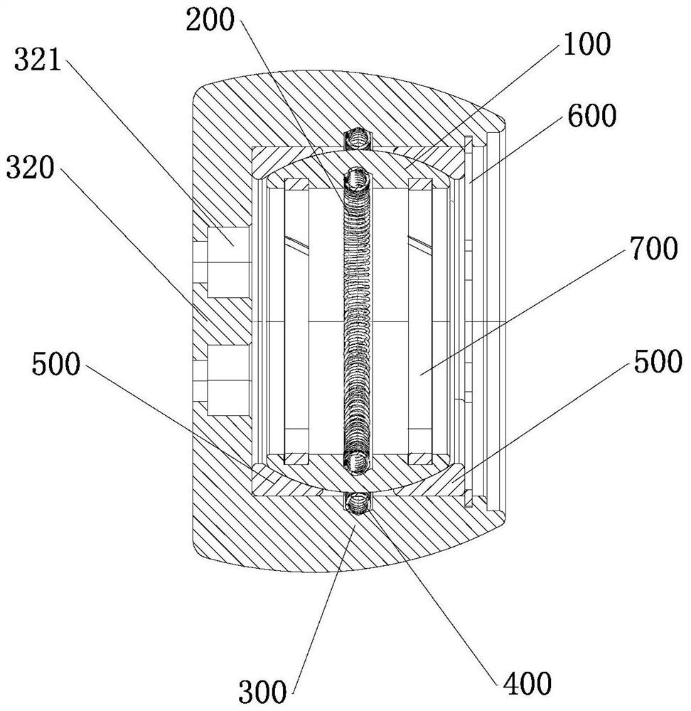 Branch bus contact seat assembly structure