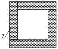 Composite burner brick for heating furnace kiln