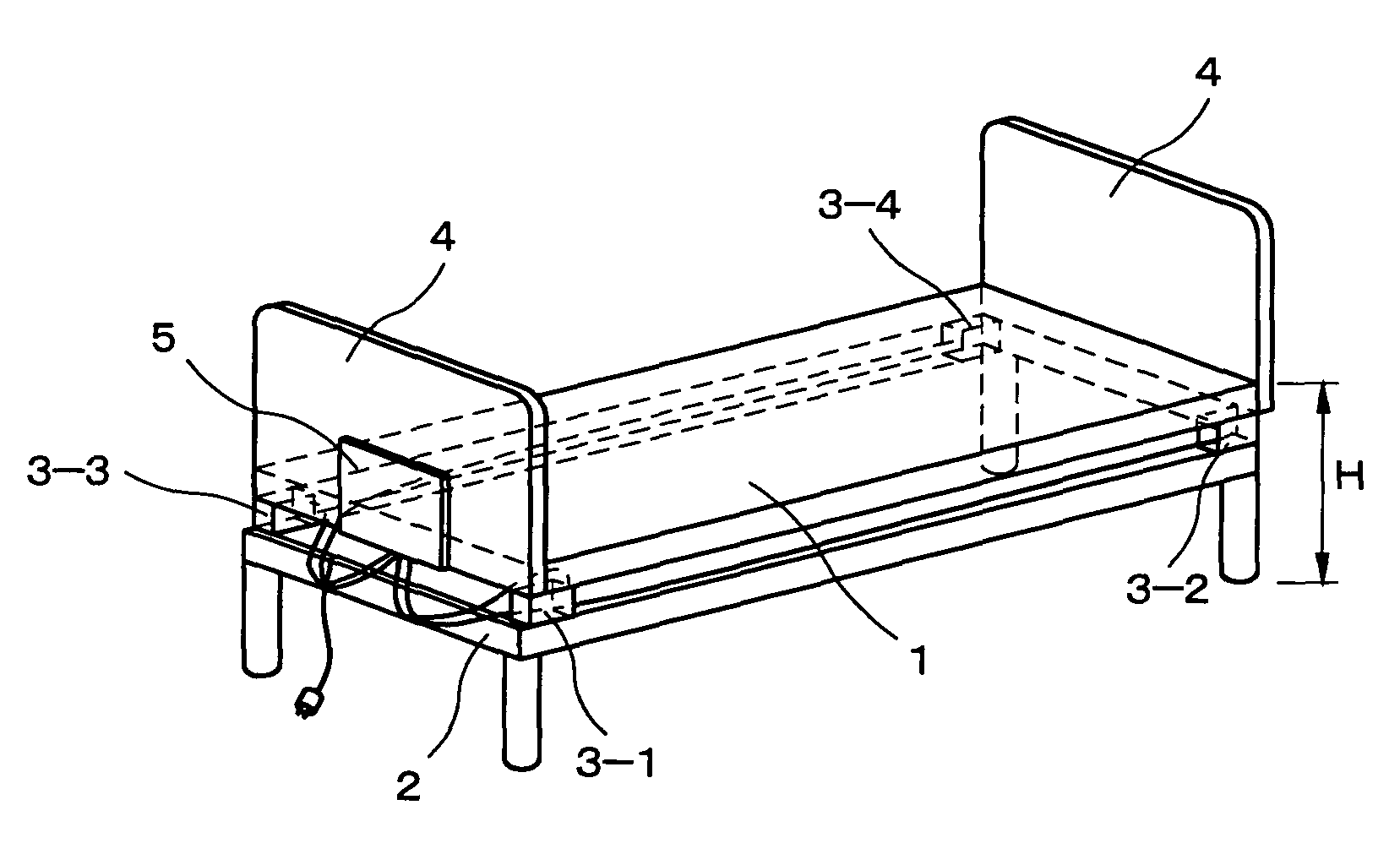 Bed apparatus having movable bedboard