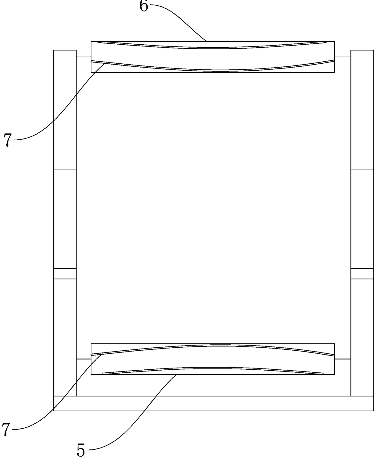 Woven bag rolling device