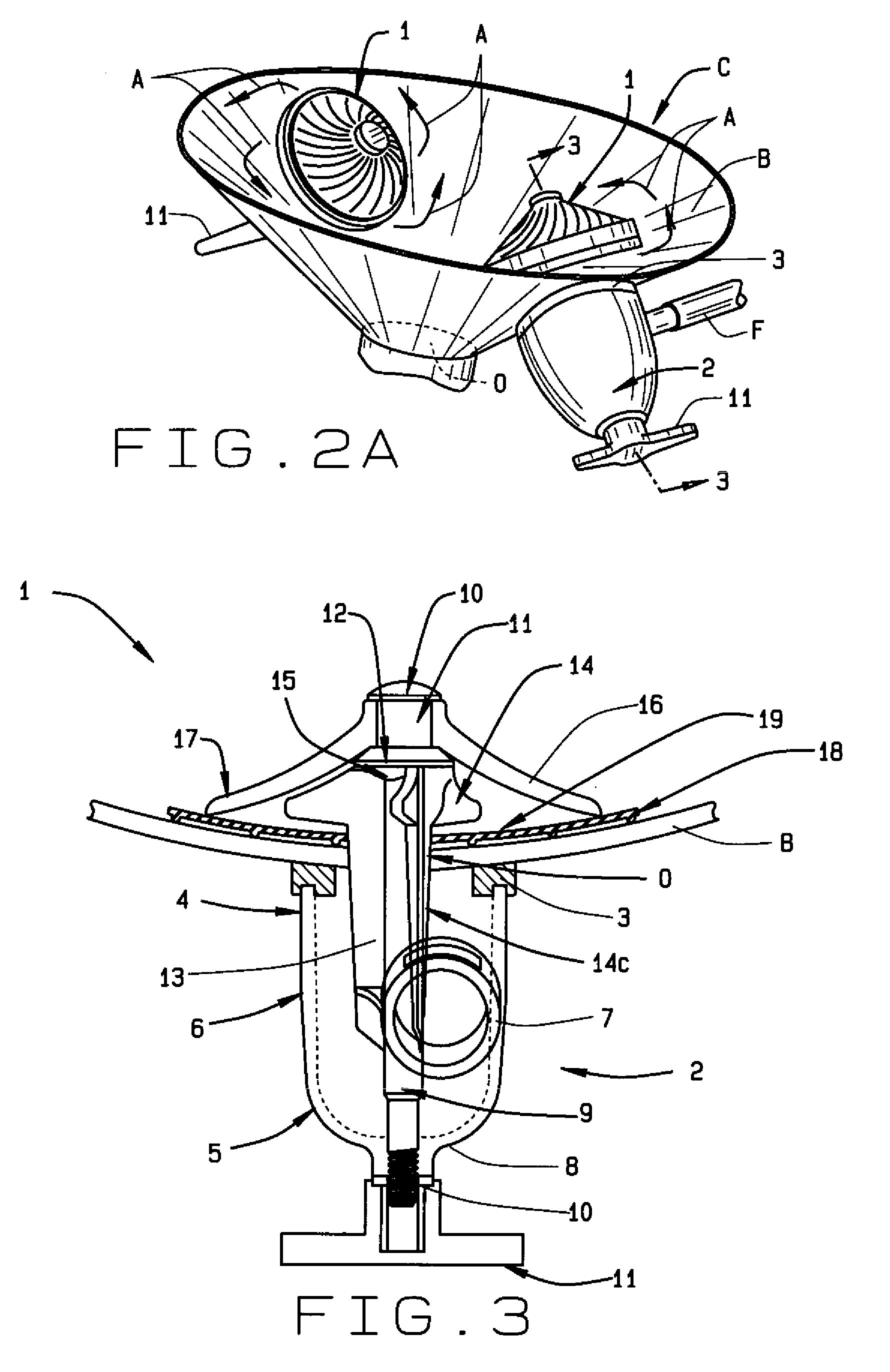 Aerator device inducing cyclonic flow