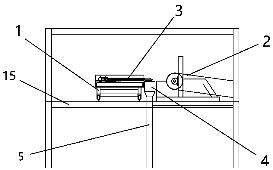 Belt conveyor head material multi-point sampling apparatus and sampling method thereof