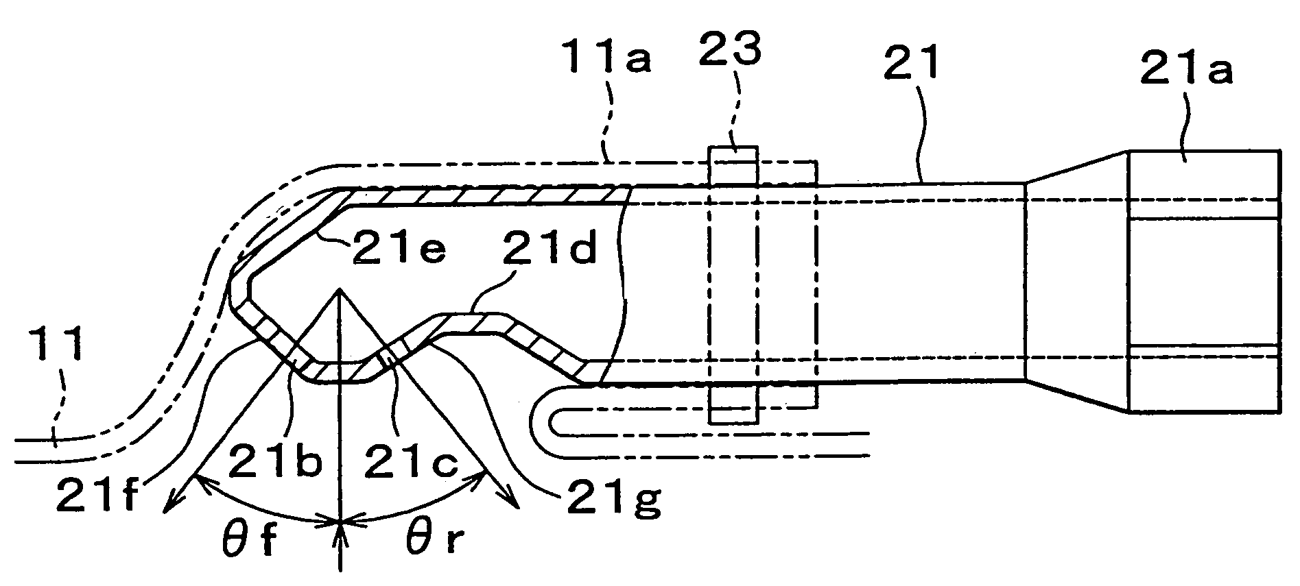 Air bag system having diffuser structure