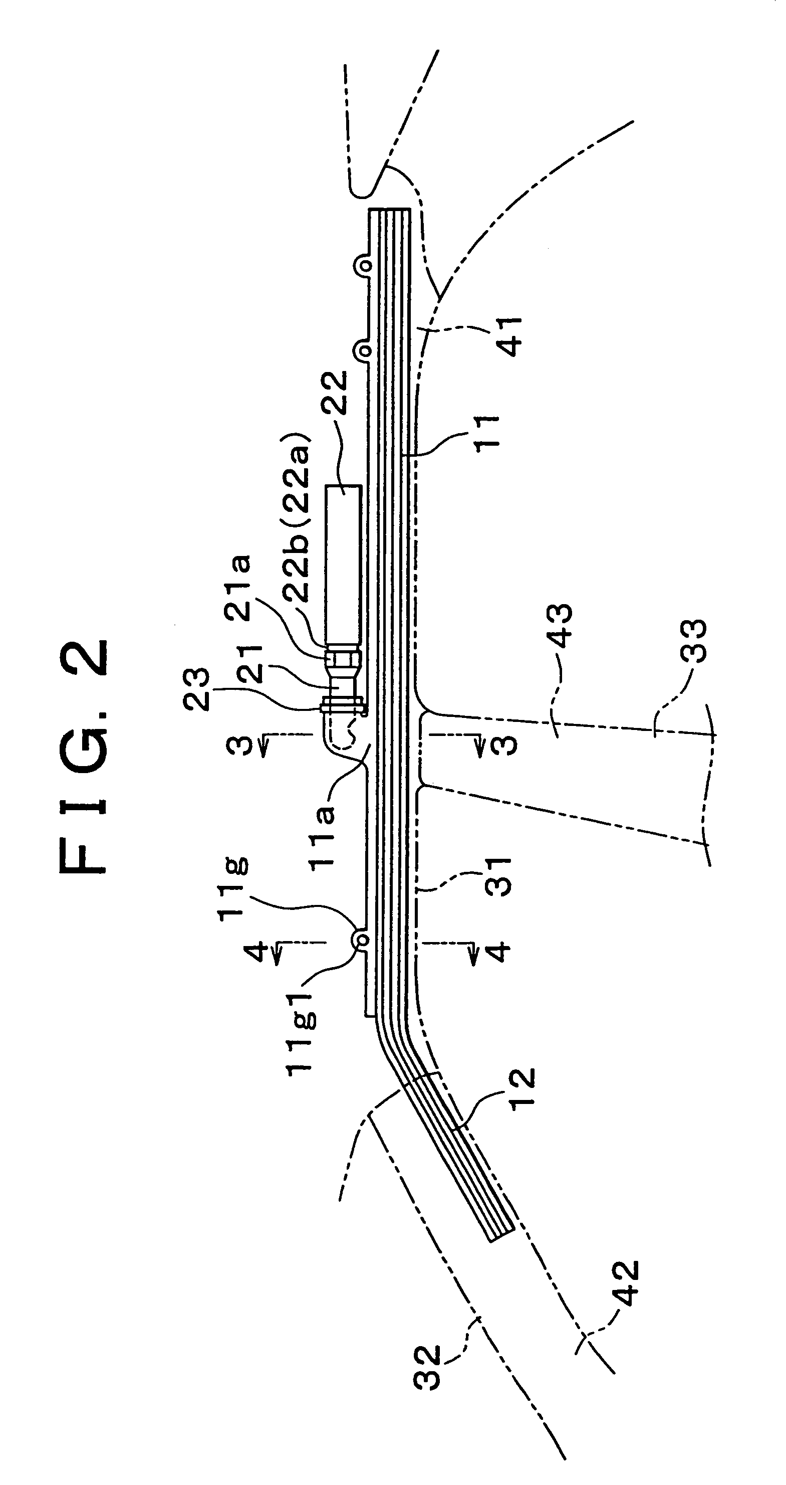 Air bag system having diffuser structure