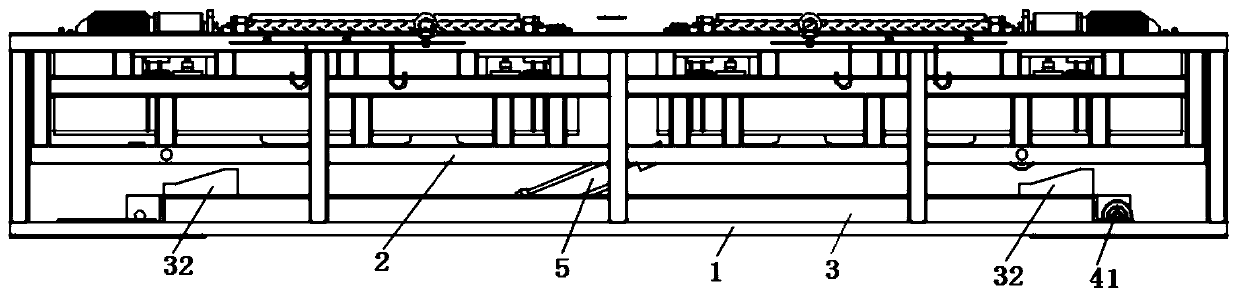 Counterforce type lifting loading automobile brake inspection bench