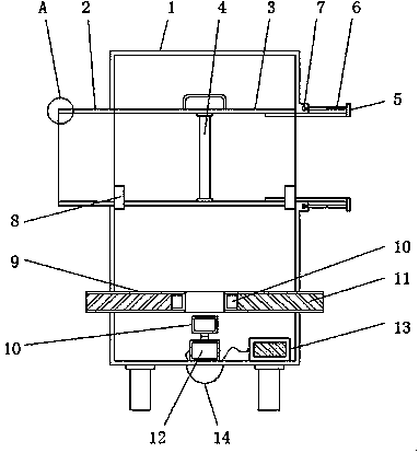 Anti-falling type air purifier with conveniently replaced filter element