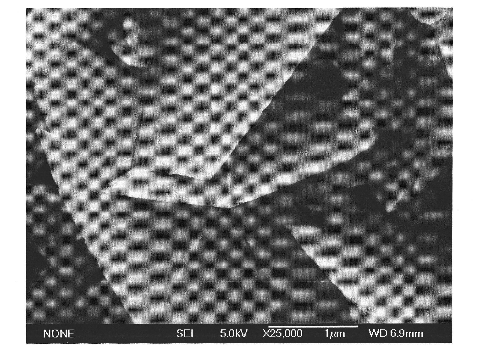 Chemical method for in situ synthesis of platy silver sulphide nano crystal photoelectric film at low temperature