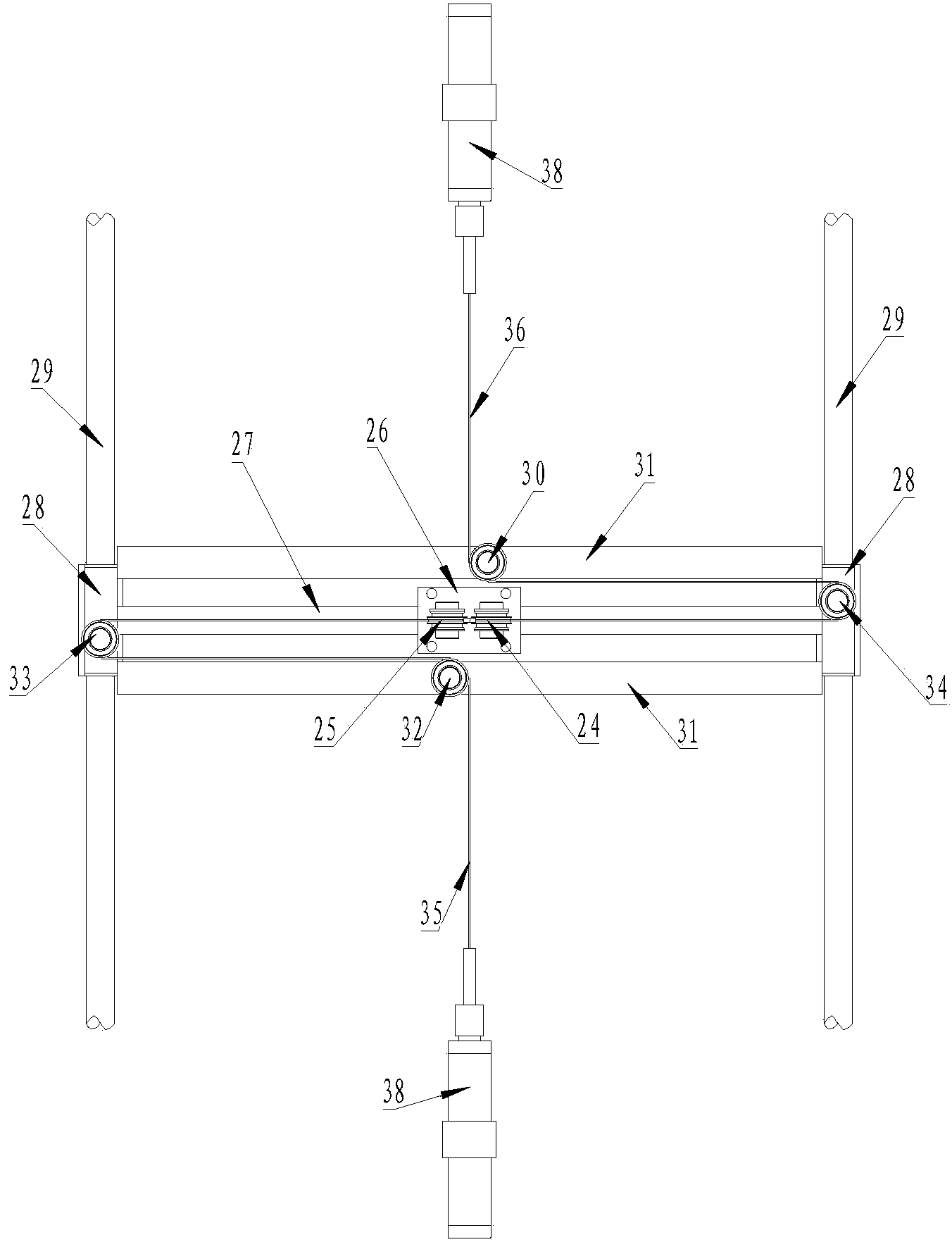 Three-dimensional follow-up constant force hanging device