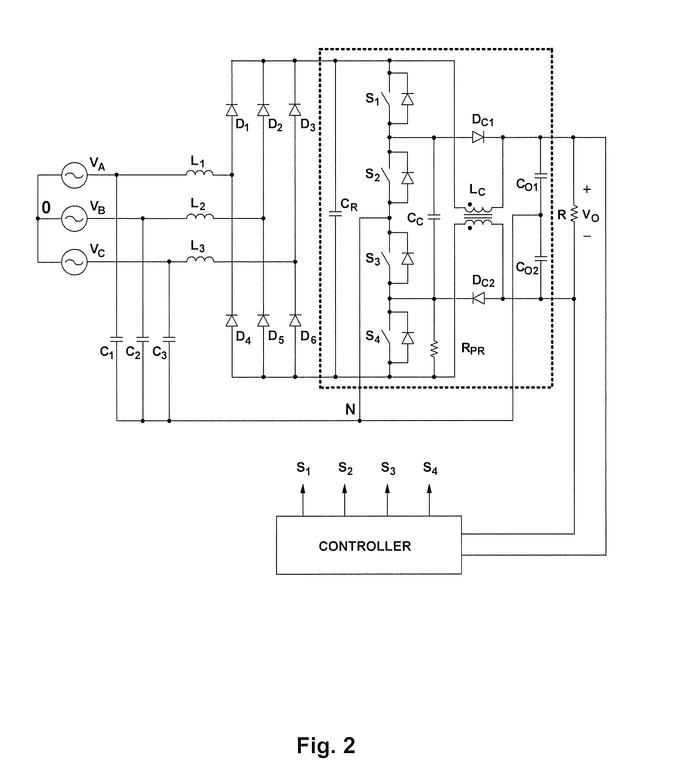 Three-phase three-level soft-switched pfc rectifiers