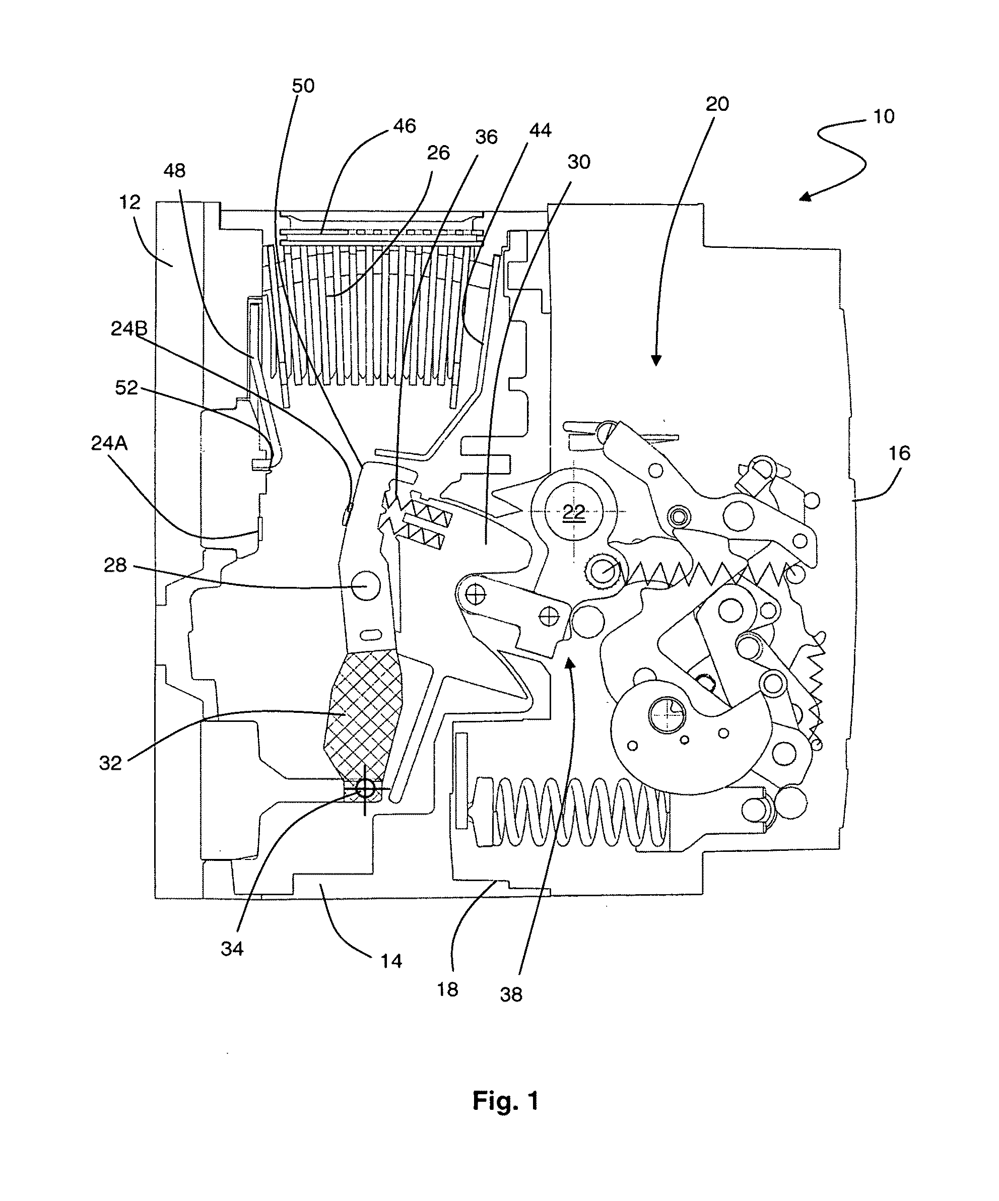 Valve system for an arc extinguishing chamber and circuit breaker comprising same